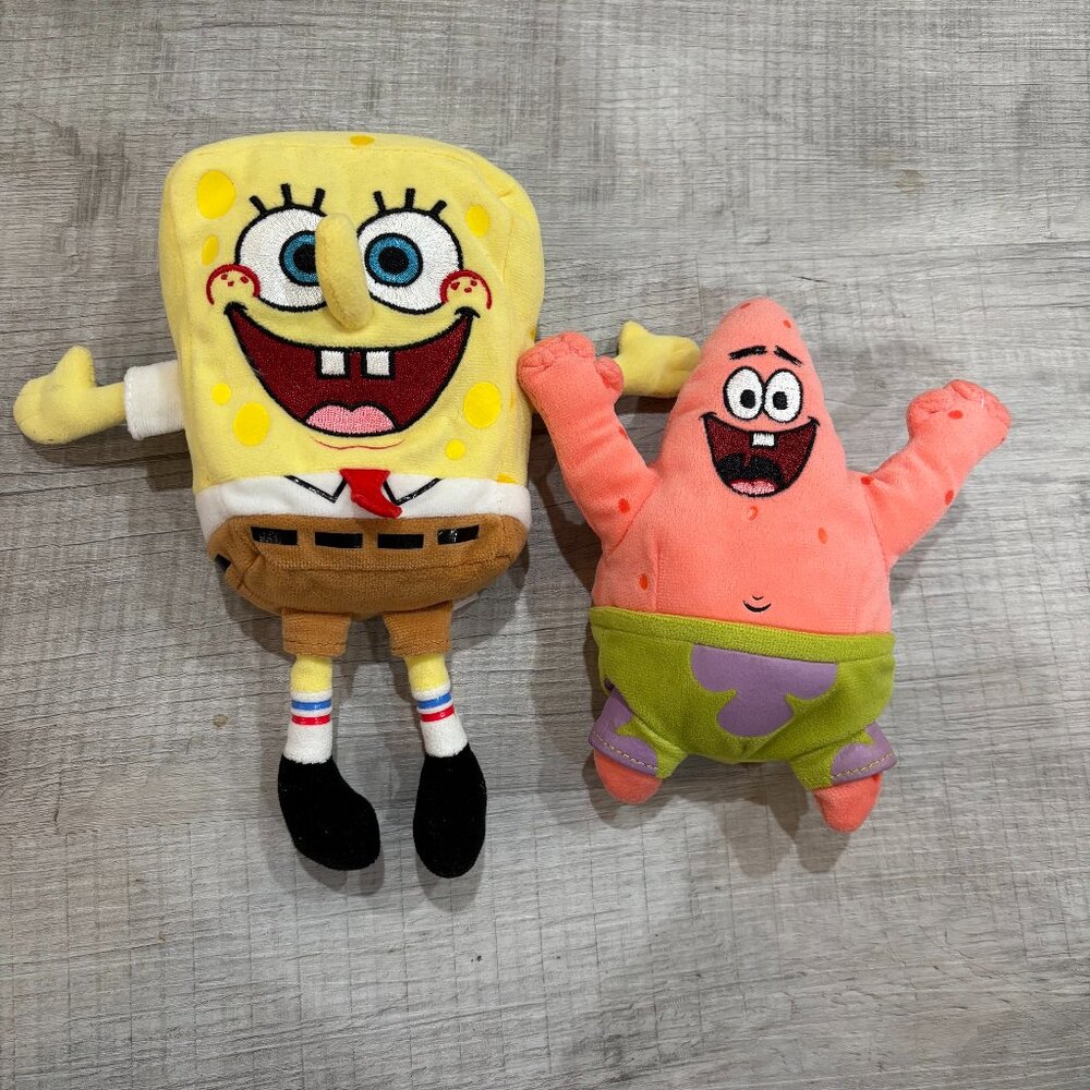 SpongeBob and Patrick plush toys